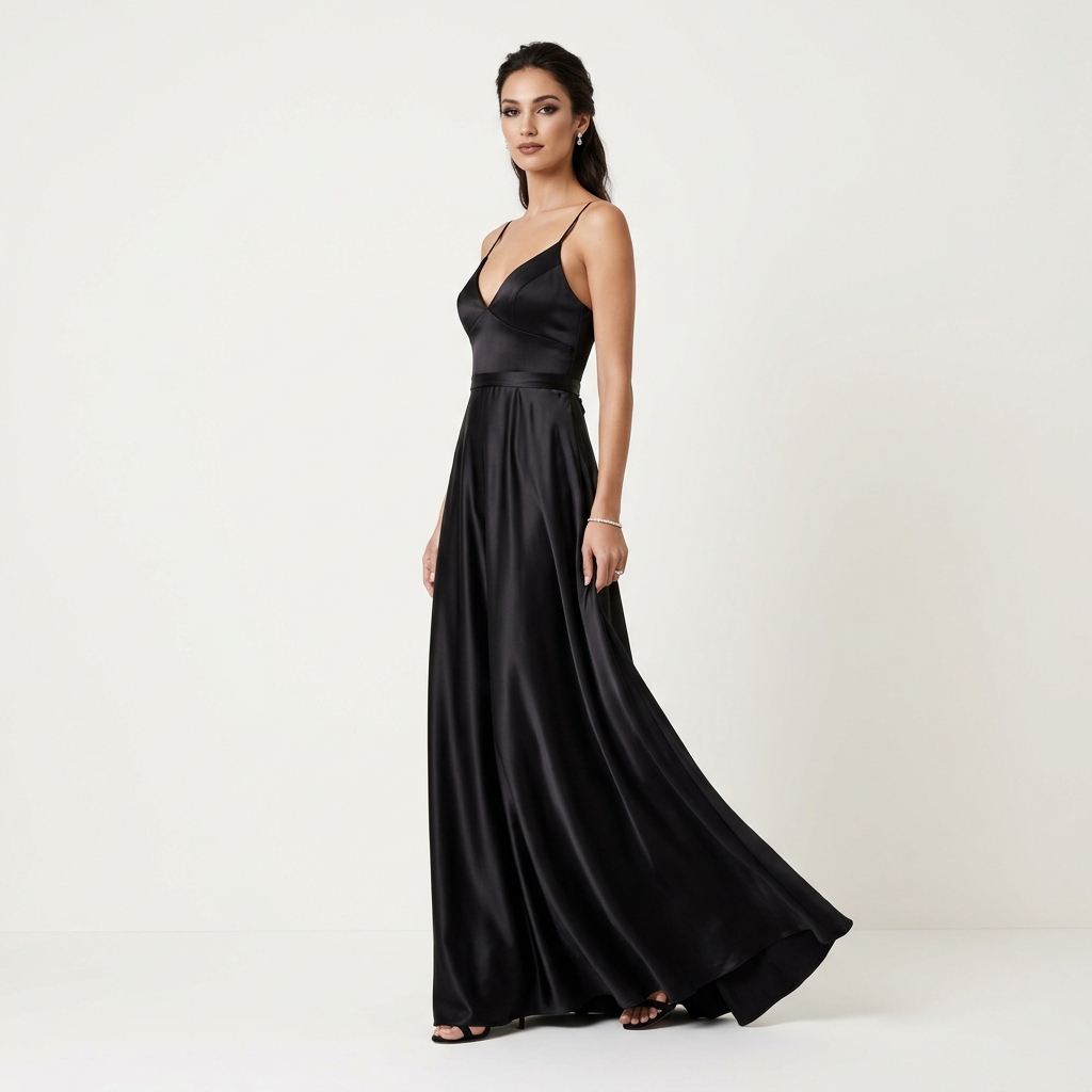 Satin Evening Gown